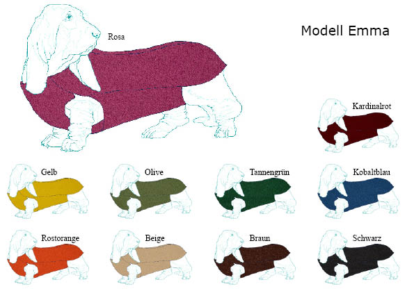 Bild von einem Hundemantel für kleine Jagdhunde