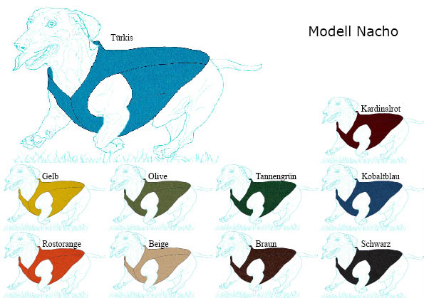 Bild von einem Hundemantel für komplizierte Körper