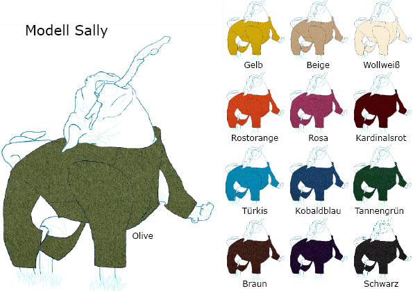 Bild von einem Hundemantel mit Ärmeln